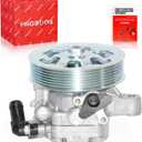 PHOBOOS Power Steering Pump Compatible with Acura & Honda, CRV 2002-2011, Accord 2006-2007, Element 2006-2011; TSX 2002-2006, RSX 2006-2008, L4 2.4L, Ref.215419