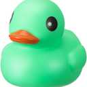 Honoson 6.89 Inch Giant Rubber Duck Big Rubber Duck Large Duckling Bath Toy with Squeaky Sound for Summer Baby Shower Birthday Party Favor Gift(Green)