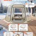 VEVOR Pop up Sports Tent, 8 Sizes Optional Clear Bubble Tent for 1-6 Person, Waterproof Outdoor Pod with Floor Mat & Top Cover, Garden Igloo Dome Tents Camping Shelter for Sports Watching, 10'l X 9.2'w X 7.2'h