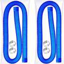 1-1/2-Inch Pool Hoses for Above Ground Pools with Clamps - 1.5" Diameterd Replacement Pool Pump Hose Compatible with Intex Coleman Skimmer Surface Pool Pump (Blue -2 Pack)
