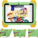 C idea Kids Tablets 10.1 inch,Upgraded Android 13 Tablet for Kids,Children Tablet 4GB RAM+64GB ROM(1TB TF), FHD IPS Screen,5 Hours Battery,5G WiFi,Great Gift for Toddler(Green)
