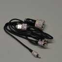 Bling Car Charger Accessories Set,Rhinestone Dual USB Car Chargers + Bling 3 in1 Nylon Braided Charging Cable,Bling Crystal Decoration Car Accessories Kits for Girl and Women (Multicolor)