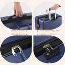 Sweetcrispy 28 Inch Checked Luggage, Suitcase with Spinner Wheels