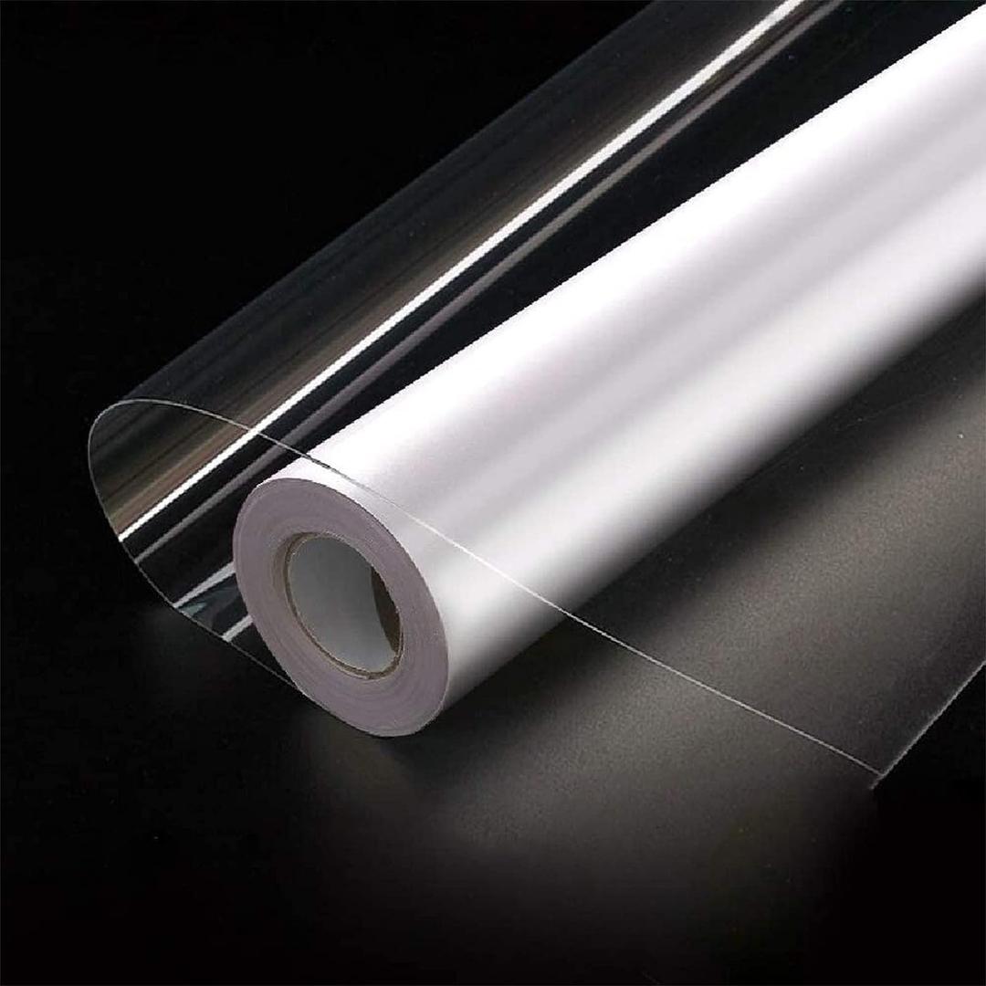 COSNIGHT Clear Contact Paper Peel and Stick for Book Cover Protector 17.7in x 5ft/Roll, Clear Self Adhesive to Cover Books and Documents
