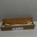 Gold Tension Shower Curtain Rod 36-84 Inch(3-7ft) Never Rust No Drilling Non Slip Spring Tension Shower Rod, Heavy Duty Tension Rod, Adjustable Curtain Rod for Bathroom Window Living Room