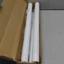 Closet Rods for Hanging Clothes, 17 to 69 Inches Stepless Adjustable Metal Closet Rod, 1.3 Inches Heavy Duty Clothes Hanging Rod for Closet Wardrobes Laundry RV, White