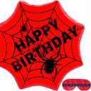 Gemscream Spider Piñata Comic Party Decorations Spider Web Piñata Set with Stick Blindfold for Hero Themed Birthday Baby Shower Bachelorette Celebration Decor Supplies