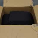 Reading Pillow for Gaming  Extra Large Lap Desk & Arm Rest with Cup & Phone Holder, Adjustable Heights, Laptop Support, Large Pockets  Comfortable for Work, Gaming & Crocheting (Black)