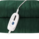 Electric Heated Blanket Full Size 72"x84" Microplush Cover Blanket 4 Heat Settings & 10 Hours Auto Off, Cozy & Breathable, Warm All Night, Grass Green