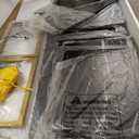 DWVO 55-75 Gallon Aquarium Stand with Power Outlet, Display Stand for Turtle Tank, Reptile Terrarium, Metal Fish Tank Stand Suitable for Living Room, Entryway, 860LBS Capacity, Black & Gold