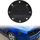 KEWISAUTO Gas Tank Cap Cover for Ford Mustang GT 2015-2020, Fuel Filler Door Cover Fuel Gas Cap for 2015-2020 Ford Mustang GT Exterior Decoration Accessories (Black)