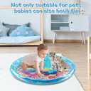 Aqua Cats Water Mat with Fish,Cat Dog Water Mat,Thickened Durable Non-Slip Playmat, Durable Easy Clean,Suitable for All Types of Pets(A) 11