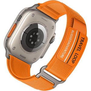 Trail Loop Nylon Band - Compatible with Apple Watch Ultra 3/2/1 Series 11/10/9/8/7/6/SE/5/4/3 Men Women,Rugged Elastic Fabric Sport Strap for iWatch Bands 49mm 46mm 45mm 44mm 42mm 41mm 40mm 38mm