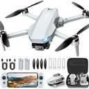 Drone with Camera, 2K HD FPV Drone with Brushless Motor, Altitude Hold, Gesture Selfie, 3D Flips, Waypoint Fly, One Key Take Off/Landing, Foldable Mini Drones for Adults and Beginners