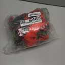 Christmas Mini Wreaths, Set of 2/3/4/6/8/10/12 Small Artificial Pine Cabinet Rings with Bows and Berries, Holiday Door and Window Decor, Hanging Indoor Outdoor Decorations (Red Belt, 6PCS)