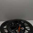 20" Flat Free Tire and Wheel, with 3/4" & 5/8" Bearing, 2.45" Centered Hub, Replacement Wheel For Rubbermaid Wheelbarrow, Garden Yard Cart, 2 Pcs