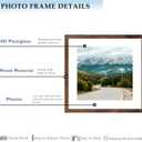 Wood 18x18 Picture Frame with 14x14 Mat Deep Brown, Display 14x14 with Mat or 18x18 without Mat, Wood 18 by 18 Photo Frame, 18 x 18 Frame for Wall Hanging Display, Deep Brown