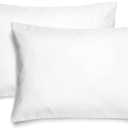 EXQ Home Toddler Pillowcases 13x18 Travel Pillow Case Set of 2, Small Pillow Case Fits Baby Pillow Sized 12x16, 13x18, Kids Pillowcases 2 Pack Machine Washable with Envelope Closure(White)