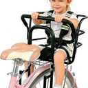 Rear Kids Bike Seat, Heavy Duty Back Mount Kid's Bike Seat for Ages 18 Months - 8 Years Old, Child Carrier Bike Chair for Bicycle Kids Seat, Foam Seat Belt with Reflective Strip, Large