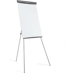 Quartet Melamine Presentation Easel, Whiteboard/Flipchart, 3' x 2', Gray Frame (ET32EU)