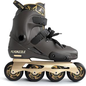 Inline Skates for Men Urban - Freeride Slalom City Street Skating, Hard Boot ABEC-9 Bearing Ankle Support, Bonus Insoles Laces, US 8.5-9