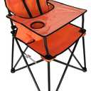 ciao! baby Portable High Chair, for Travel and Camping, Orange Spirit
With Tray, Carry Bag, 23 x 23 x 32 Inches, Nylon and Vinyl, No Assembly Needed