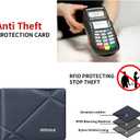 Wallet for Men-Genuine Leather RFID Blocking Bifold Stylish Wallet With 1 ID Window with Attached Flip Pocket (Blue)