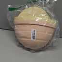 Naerza Silicone Bowl Insert for Kitchen Aid 5 Qt Tilt-Head - Patented Design Bowl Liner, 2pack with Lids, Resistant to collapse Thicker Bowl Insert, Foldable, Heat/Cold Resistant (Beige*Pink)