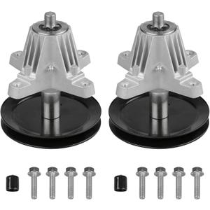 Spindle Fit for Troy Bilt Pony Mower - 918-06991 Spindle Assembly Fit for MTD Huskee Craftsman T1000 T1200 Mower and Troy Bilt TB42 TB2246 Bronco 42" Tractor, Replace 618-06991, 2 PACK