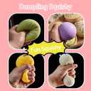 Dumpling Squishy Stress Balls Fidget Sensory Toy Mystery Dumpling Squishy Soft Squeeze Decompression Dough for Adults (Pink-A)