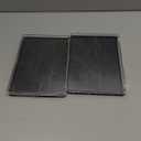 Magnetic Makeup Palette with Clear Top, 2Pack Empty Eyeshadow Pan Dispensing Storage Box with 60Pcs Adhesive Metal Stickers for DIY Cosmetics Lipstick Blush Powder-7.87X5.51Palette