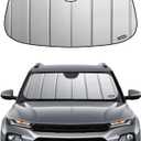Windshield Sunshade for Chevy Trailblazer 2024-2026, Premium Grey Leather Finish