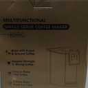 Horavie Single Serve Coffee Maker for K-Cup Pod and Grounds, Hot & Iced Coffee Maker, Strong Button Feature, 6 to 14oz Brew Sizes, 50oz Removable Reservoir, Fit 6.5" Mugs, Stainless Steel, Black