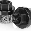 Nuanchu 2 Pcs Hose Inlet Strainer Filter Suction Strainer Garden Screen Garden Hose Pump Inlet Sprayer Filter 3/4 7/8 Thread for Sprayer 390 395 495(Inner Diameter,7/8)