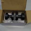 Goldenwarm 2 Pcs Black Dummy Door Knobs, Heavy Duty Zinc-Alloy Matte Black No-Turning Interior Door Knobs, Indoor Doorknobs for Hallway, Inactive Half Dummy Door Knob (1 Pack)