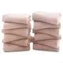 TENSTARS 12 Pack Premium Washcloths Set - Quick Drying - Soft Microfiber Coral Velvet Highly Absorbent Wash Clothes - Multipurpose Use as Bath Fitness, Spa, Facial, Fingertip Towel (Brown)