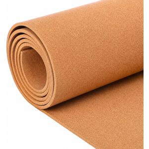 Novabright 1 Pack Cork Roll 48" x 8', 6mm Thick Natural Cork Shelf Liner, 6.5"W x 48"L