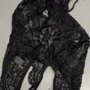 Avidlove Sexy Lingerie for Women Lace Teddy Lingerie One Piece Lingerie Bodysuit(Black,S)