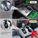 Gear Shift Panel Cover Trim for Honda Pilot 2016-2022/ Ridgeline 2020-2023/ Passport 2019-2023, ABS Automotive Center Consoles Cup Holder Cover Protector Sticker Accessories (Matt Black)