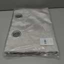 Exclusive Home Chateau Striped Faux Silk Grommet Top Curtain Panel Pair, 54"x63", Black Pearl