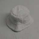 BFONS Faux Fur Winter Bucket Hat for Women Men Fuzzy Warm Hat Women's Furry Fisherman Cap for Casual, Trips, Sports, Skiing (#2 White)