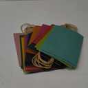 qiqee 32-Packs Paper Bags with Handles Bulk 7.6"x4.75"x10.5" Medium Gift Bags 16 Different Senior Color Bags Multiple UsesMedium Size
