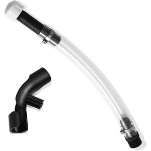 2 x Racing Fuel Jug Hose with Hose Bender, Transparent PVC Filter Design Racing Gas Can Spout Pipe Bender with X-Shape Opener Closer Attachment for Fuel Jug Gas Can