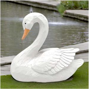 White Swan Figurine - Home Decor Exquisite Sculpture ResinArtistic White Goose Statue Craft for Elegant Outdoor Garden and Yard Decoration, 7.48 Inches White Swan Figurine - Home Decor Exquisite Sculpture ResinArtistic White Goose Statue Craft for Elegant Outdoor Garden and Yard Decoration, 7.48 Inches