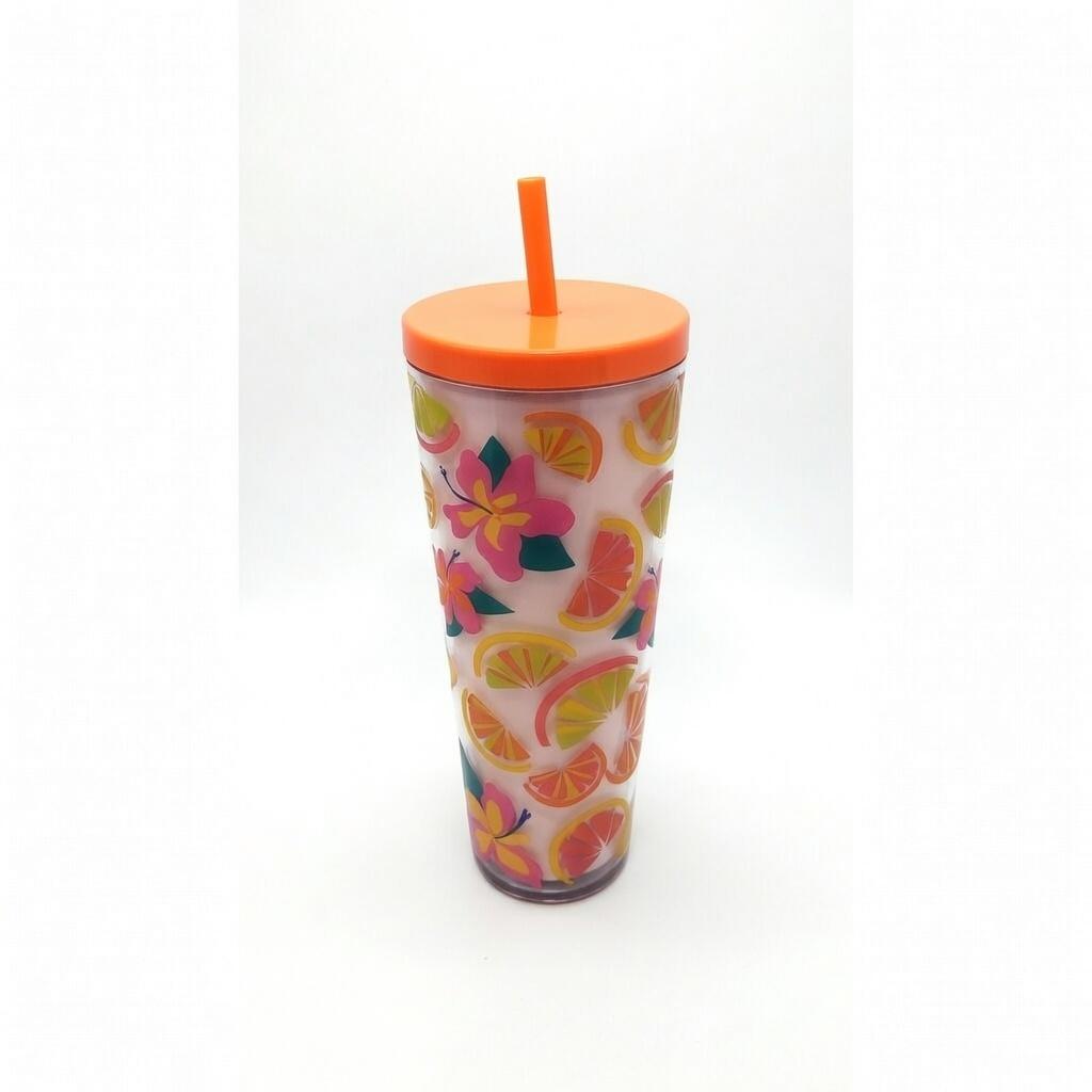 EDL 24OZ Tumbler Citrus Floral