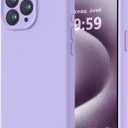 LOVE 3000 Designed for iPhone 15 Pro Case, Premium Silicone with [Soft Anti-Scratch Microfiber Lining] Shockproof Protective Phone Case for Men Women Girls 6.1", Light Purple
