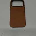 SHIELDON Top Grain Crazy Horse Leather Case for iPhone 17 Pro 6.3" 2025 | [Updated Camera Button] | Compatible with Magsafe | Magnetic Wireless Charging | Shock-Absorbent | Metal Buttons - Brown