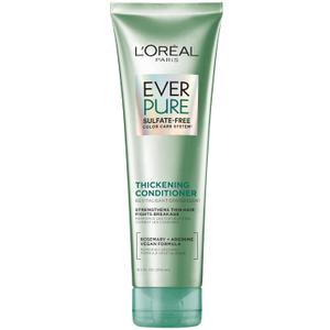 L'Oreal Paris Thickening Sulfate Free Conditioner, Thickens + Strengthens Thin, Fragile Hair, Hair Care with Rosemary Leaf, EverPure, 8.5 Fl Oz 