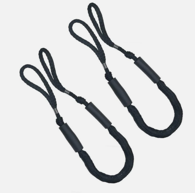  Boat Elastic Stretching Rope Bungee Shock Cord Anchoring Docking Rope, Pack of 2