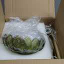 ILLMTW Gold Floor Lamp for Living Room,Bedroom,Mid Century Modern Standing Lamp with Remote,Dimmable Brass Tall Lamp Vintage Retro Green Glass Arc Floor Flower Floor Light Boho Bohemian, Floor Lamp 3